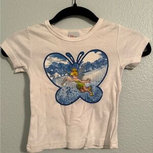 Vintage Y2K White Tinkerbell Kids Shirt